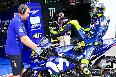 Valentino Rossi beim Aragón-Test