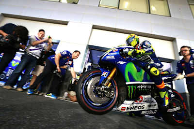 Valentino Rossi startet ins Qualifying