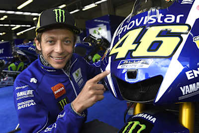 Valentino Rossi wirbt jetzt für «Blue Core»