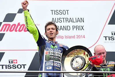 Valentino Rossi triumphierte 2014 auf Phillip Island