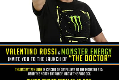 Valentino Rossi stellt am Donnerstag für Monster den Energy Drink «THE DOCTOR» vor