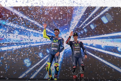 Valentino Rossi und Maverick Viñales beim «Yamaha GP»-Event