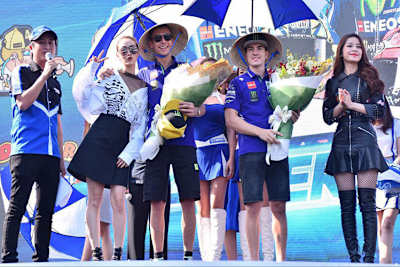 Valentino Rossi und Maverick Viñales in Vietnam