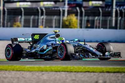 Valentino Rossi im Mercedes-AMG F1 W08 EQ Power+