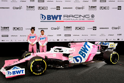 Lance Stroll und Sergio Pérez in neuen Farben