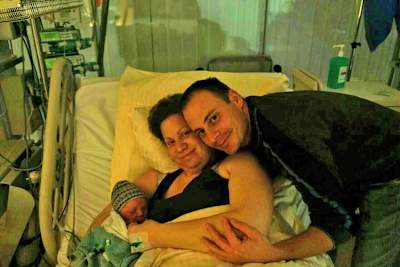 Die junge Familie Schützbach: Rune, Patricia und Sirg