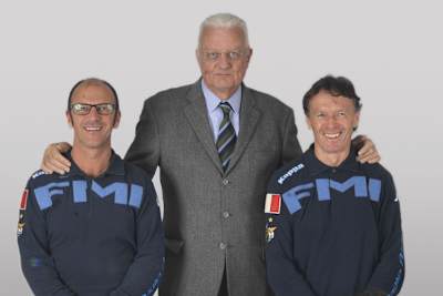 Cristiano Migliorati, FMI-Präsident Paolo Sesti und Virginio Ferrari