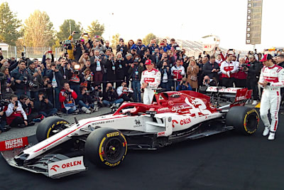 Sauber arbeitet in Barcelona