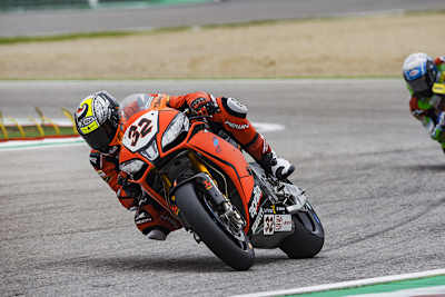 Aprilia-Pilot Lorenzo Savadori in Imola