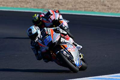 Marcel Schrötter und Tom Lüthi testen in Jerez