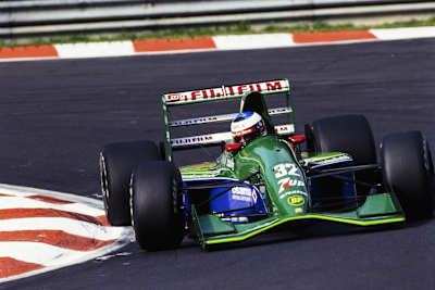 Michael Schumacher mit seinem Jordan-Ford  