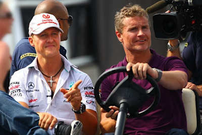 Michael Schumacher und David Coulthard