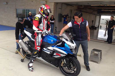 Kevin Schwantz bereitet sich auf seine erste Fahrt auf dem Circuit of the Americas vor