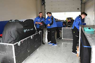 Das Tech3-Team packte beim Jerez-Test frühzeitig ein