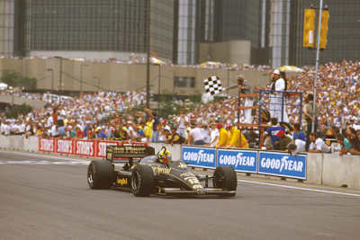 Ayrton Senna in Detroit 1986
