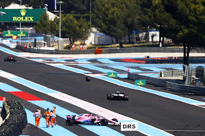 Teurer Fehler: Sergio Pérez war in Le Castellet plötzlich nur noch auf drei Rädern unterwegs