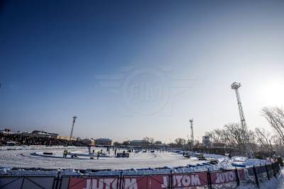 Das Torpedo-Stadion in Shadrinsk