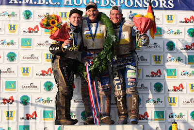 Die Top-3: James Shanes, Jannick de Jong und Stephan Katt (v.l.)