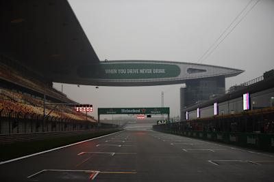 Das Wetter verkürzte am Trainingsfreitag die Streckenzeit auf 22 Minuten