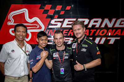 Razlan Razali, Adam Norrodin, Jakub Kornfeil und Johann Stigefelt