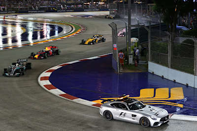 So sicher wie das Amen in der Kirche: Safety-Car-Einsatz in Singapur