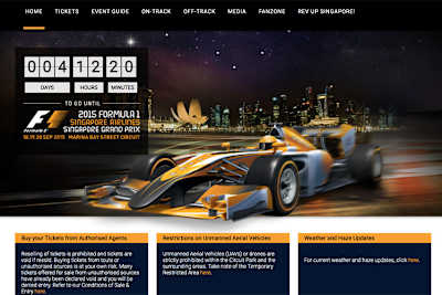 Der Internetauftritt der Singapurer – rechts unten der Link zur Gesundheitsbehörde