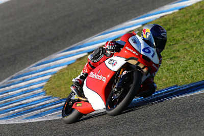 Arthur Sissis bei seinem ersten Test auf Mahindra