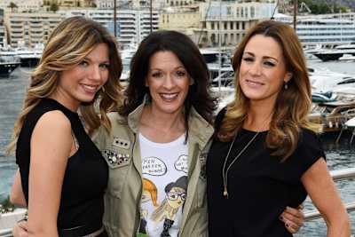 Die drei Sky-Damen: Federica Masolin aus Italien (links), Tanja Bauer aus Deutschland, Natalie Pinkham aus England