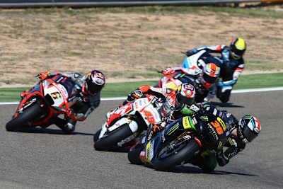 Bradley Smith vor Jack Miller und Stefan Bradl