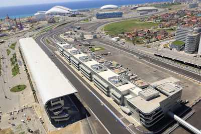 Die künftige GP-Piste von Sotschi