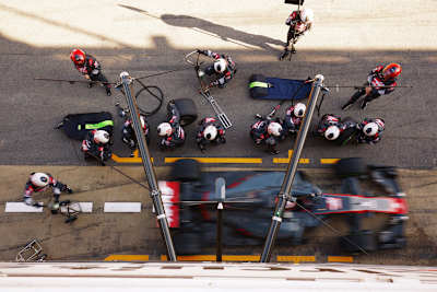 Die Teams zeigten Bewegtbilder aus der Boxengasse