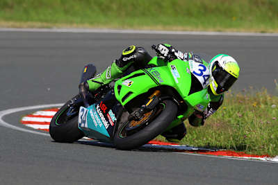 Luca Grünwald (Kawasaki) gewann Rennen 1 in Schleiz