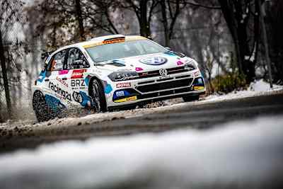 Vojtěch Štajf im VW Polo GTI R5 beim Prager Rallye-Sprint