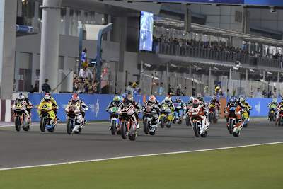 Moto2-Feld in Katar: stark besetzt
