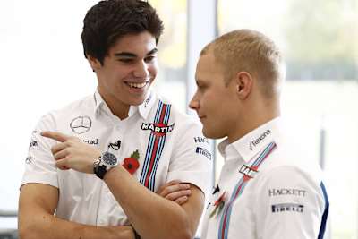 Lance Stroll mit Valtteri Bottas