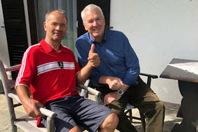 Im Herbst 2019: Karl Sulzer mit Günther Wiesinger in Reith bei Kitzbühel