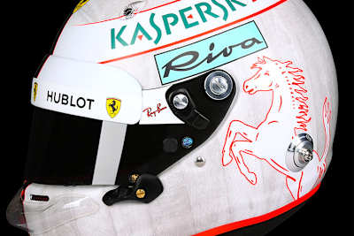 Der neue Helm von Sebastian Vettel in Le Castellet