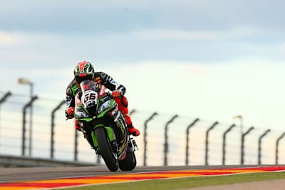 Tom Sykes auf seiner Kawasaki in Aragón