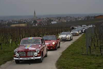 Die Teilnehmer am Start der Testprüfung