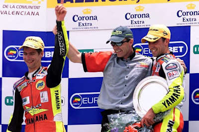 SSP-WM 2000 in Valencia: Teuchert (links) und Kellner auf dem Podest