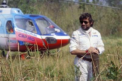 Thierry Sabine 1986 kurz vor dem tödlichen Absturz