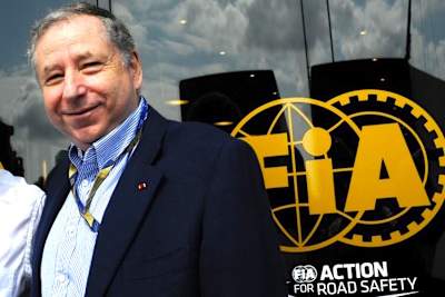 Jean Todt mit Gattin in Monza, links Kimi Räikkönen