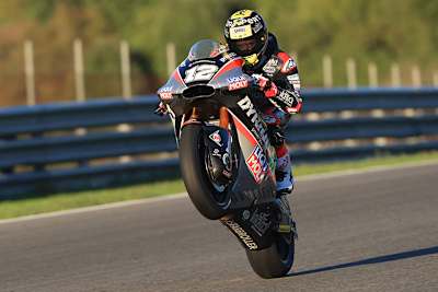 Tom Lüthi beim Jerez-Test in der Moto2 bei Intact