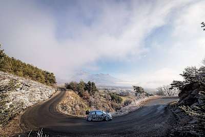 Der Toyota Yaris beim «Monte»-Test