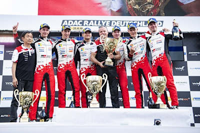 Das reine Toyota-Podium