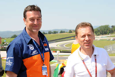 Schauten am Sonntag in Mugello auf der Strecke zu: Ing. Kurt Trieb und Mike Leitner