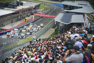 In diesem Jahr lockten die schweren Nutzfahrzeuge viele Schaulustige an den Red Bull Ring