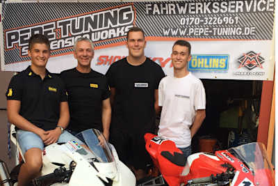 Die neue Mannschaft von Maurice Ullrich (li.)