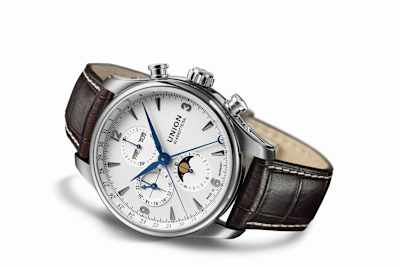 Der elegante Zeitmesser «Belisar Chronograph Mondphase» kommt aus Sachsen 