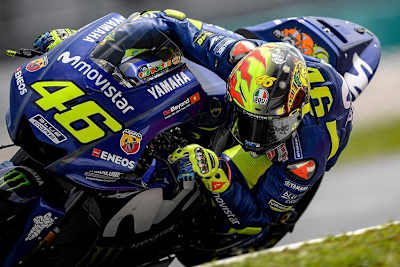 Valentino Rossi mit dem «SoleLuna»-Helm 